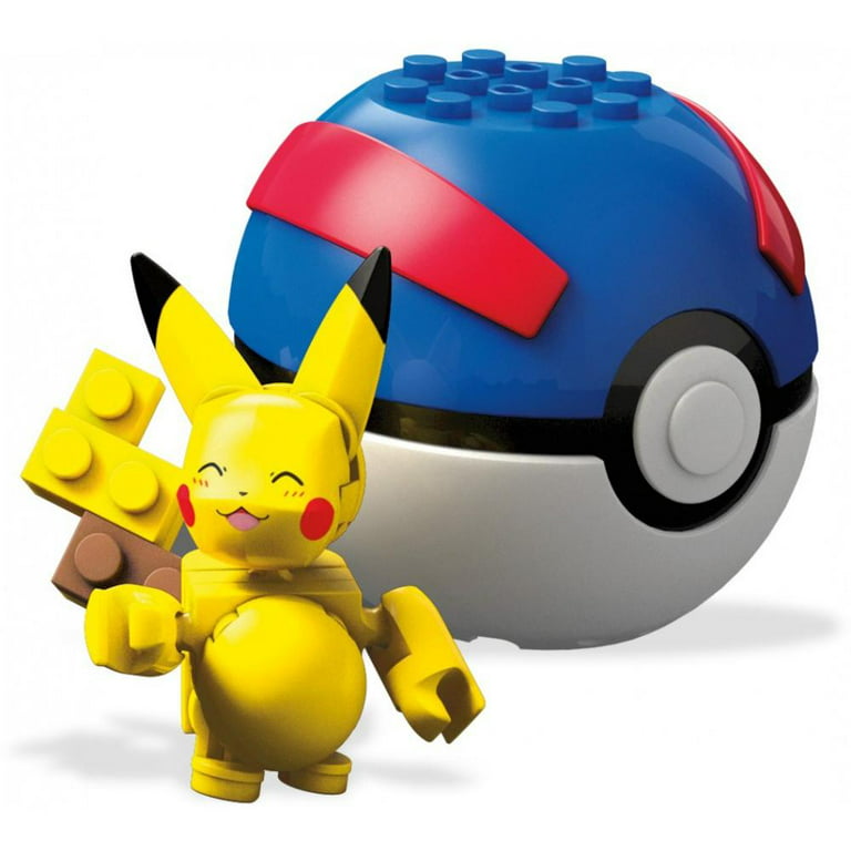 Pokemon Pikachu Pokebola - Mega Construx - Mattel GVK60