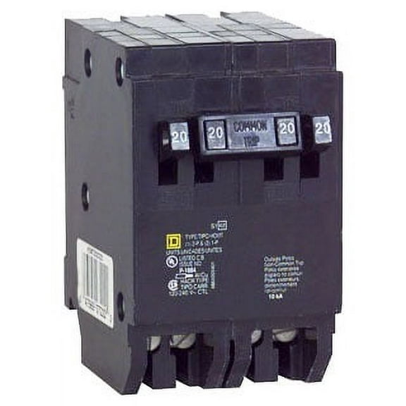 Square D Circuit Breaker,20/30A,120/240V,2P HOMT2020230