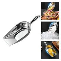 ACDANC Metal Ice Scoop for Ice Machine - Stainless Steel Ice Scoop for Freezer,Ice Shovel for Kitchen Bar Party Wedding,Small Ice Scoop
