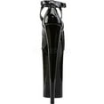 thumbnail image 4 of 10" Heel, 6 1/4" PF Criss-Cross Ankle Strap Pump - Blk/Blk, 9, 4 of 4