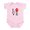 Petal Pink, variant on CafePress - Love With A Paw Body Suit - Baby Light Bodysuit, Size Newborn - 24 Months