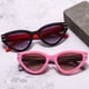 thumbnail image 1 of Europa y Estados Unidos elegantes gafas de sol de vanguardia con forma de carey Gafas de sol vintage con montura pequeña de dos tonos y ojo de gato Gafas de alta sensibilidad, 1 of 4