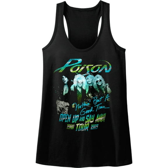 Poison Tour Shirt Black Women's Racerback Tank Top
