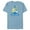 Ocean Blue, variant on Star Wars R2-D2 and C-3PO Hanukkah Spinning Dreidel - Short Sleeve Blended T-Shirt for Adults - Customized-Yellow