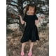 thumbnail image 4 of Vestido Arshiner para niñas grandes, primavera, negro, manga corta, 10-11Y, 4 of 6