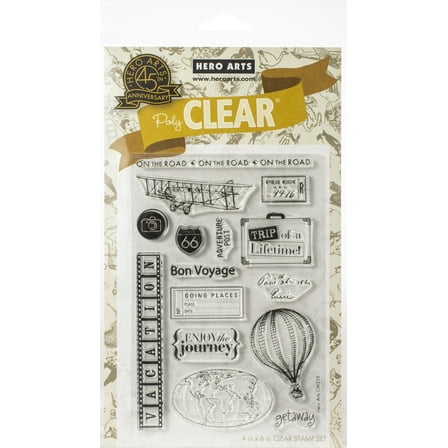 Hero Arts From The Vault Clear Stamp 4"X6"-Travel