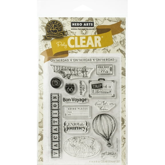 Hero Arts From The Vault Clear Stamp 4"X6"-Travel