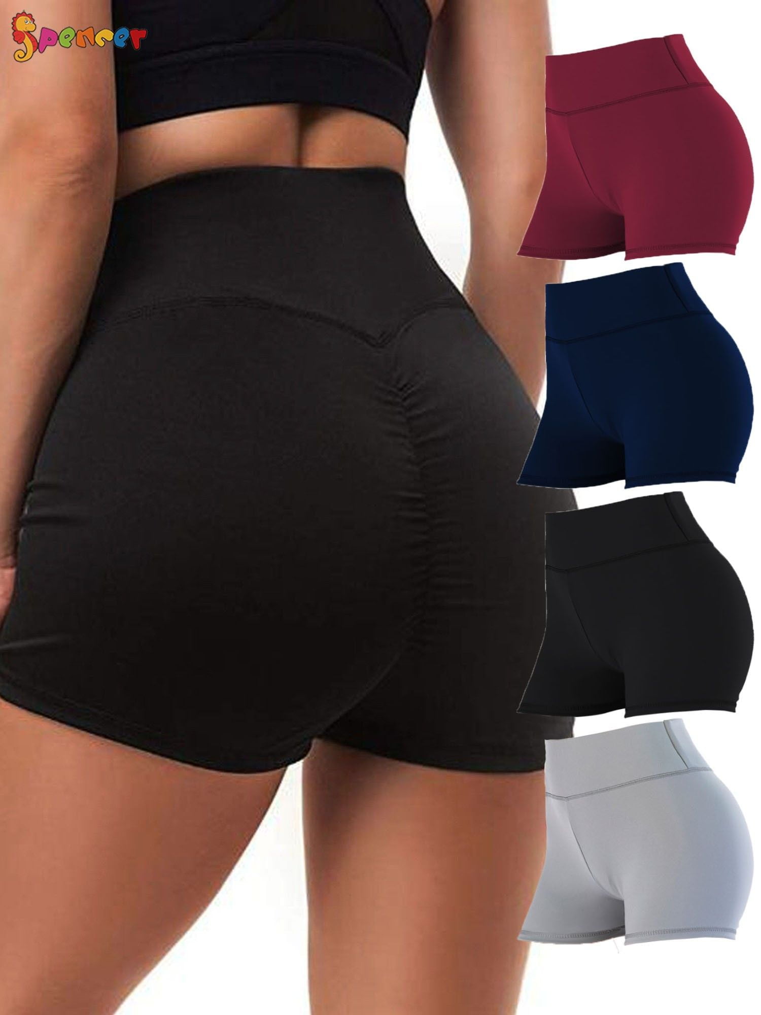 black hot pants size 4