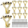 thumbnail image 1 of 20pcs Picture Hooks Frames Wall Mount Drywall Picture Hangers Metal Wall Hangers Frame Hooks Photo Mounting Hardware With Nails, 1 of 4
