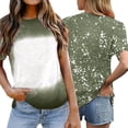 thumbnail image 2 of Blanks Sublimation T Shirts for Women 2026 Summer Casual Short Sleeve Crewneck Graphic Tees, 2 of 5
