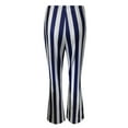 thumbnail image 4 of B91xZ Pantalon pour Femmes Sans Plis Coupe Décontractée Jambe Droite, Bleu TG, 4 of 5