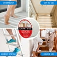 thumbnail image 2 of Non-Slip Grip Tape - Waterproof Non-Skid Adhesive Tape For Stairs, Shower Flooring, Bath Tub, Pool Side - Heavy Duty PEVA Safety Anti Slip Tape For Indoor & Outdoor Use - 4"X35' Roll, Clear, 2 of 10