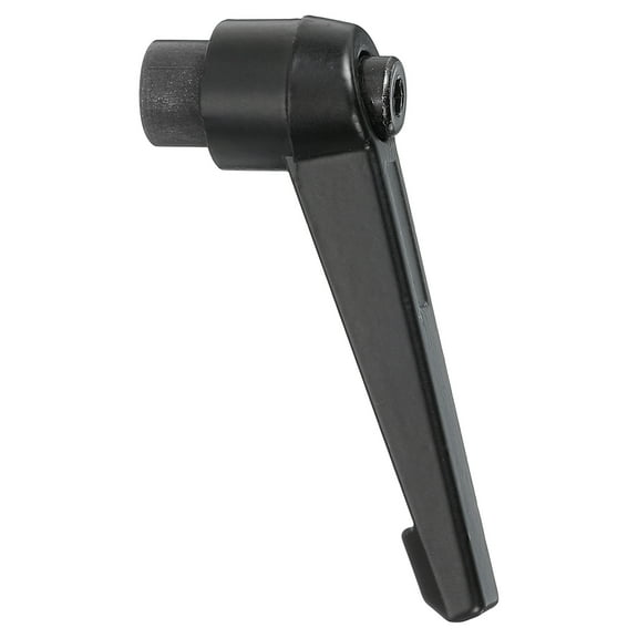 Uxcell 1Pcs M8 Adjustable Knobs Handle Female Thread Push Button Ratchet Quick Release Locking Rotating Bolt for Lathe Machinery, Black