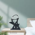 thumbnail image 5 of Black Dancing Couple Resin Figurine Abstract Sculpture Home Art Decor Statue, 5 of 12
