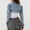 Blue, variant on Women's American Hot Girl Style Crop Denim Jacket, Long Sleeve Y2K Jean Coat, Nylon Spandex Blend Casual Cropped Outerwear for Women Blue L