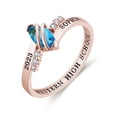 thumbnail image 3 of USA Mementos Custom Women's Class Ring Sterling Silver for High School & College Graduates-Moonlight, 3 of 5