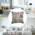thumbnail image 5 of Acheng Spring Floral Pillow Covers Set of 2 Wildflower Sage Green Flowers Print Decorative Throw Pillow Covers Square Cushion Cover Rustic Decor for Picnic Party Wedding Living Room 18x18in, 5 of 7