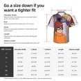 thumbnail image 5 of Lsque Scooby-Doo Pattern Hawaiian Shirt for Men Unisex Summer Beach Casual Short Sleeve Cotton Linen Button Down Shirts-Large, 5 of 6