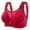 Red, variant on Valentine's Day TAGOLD Womens Plus Size Bra,Woman's Embroidered Glossy Comfortable Breathable Bra Underwear No Rims