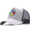 thumbnail image 1 of Gorra de béisbol, gorra de camionero con bordado de mando de juego, 1 of 4