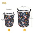thumbnail image 3 of Fotbe Christmas Bunny A Pattern Laundry Basket with Handles, Waterproof Large Laundry Hamper, Wash Bag for Corner Dorm, Rolling Laundry Basket with Handles-Medium, 3 of 6