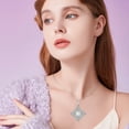 thumbnail image 4 of Celtic Knot Necklace for Women 925 Sterling Silver Cross Knot Pendant Birthstones Jewelry Birthday Gift for Her Wife Girlfriend Mom Daughter, 4 of 7