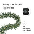 thumbnail image 6 of Silensys 2 Pack Christmas Garland Smokey Pine Red Berry with Lights Total 12Ft Battery Operated Garland for Table Mantle Fireplace Christmas Decorations, 6 of 8