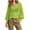 Green, variant on Women's Cutout Boatneck Crochet Tops Loose Fit Knitted Elbow Sleeve Casual Tee Sexy Trendy Beach Summer Outfits for 2026