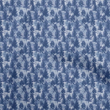 oneOone Cotton Poplin Navy Blue Fabric Tropical Sewing Craft Projects Fabric Prints By Yard 42 Inch Wide