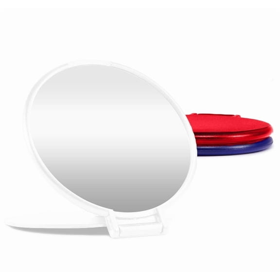 Compact Mirror Bulk Round Makeup Mirror for Purse, Set of 3, 2.6L x 2.37W (3-colors)