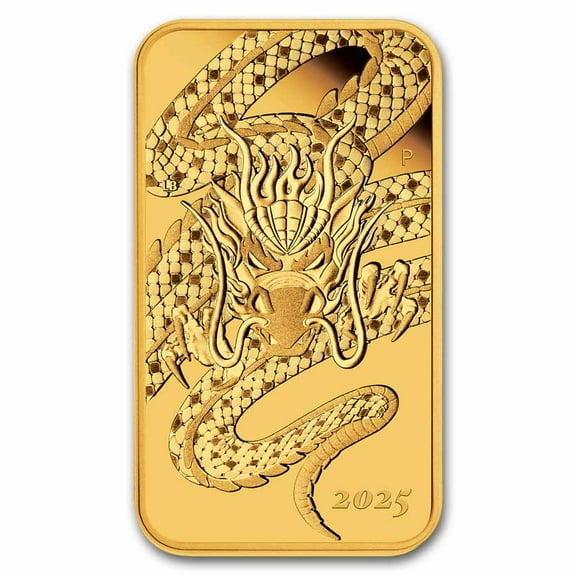 2025 Australia 1 oz Gold Dragon Rectangular Coin PF