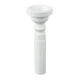 thumbnail image 1 of Boquilla de ABS duradera para trompeta y trompa, accesorio para instrumento musical (blanco), 1 of 9