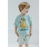 Disney Lion King Simba Toddler Clothes, Graphic T-Shirt and Shorts ...