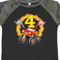thumbnail image 4 of Inktastic Monster Truck 4th Birthday Boys or Girls Toddler T-Shirt, 4 of 5