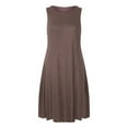 thumbnail image 4 of Robe Sans Manches pour Femmes Mode Robe Sans Manches pour Femmes Unie Poches Décontractée Gilet Évasée Robes T-Shirt, 4 of 8