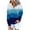 Blue, variant on Womens Drawstring Hoodies with Buttons Pocket Gradient Color Trendy Casual Hooded Sweatshirt Long Sleeve Pullover (XL, Hot Pink)