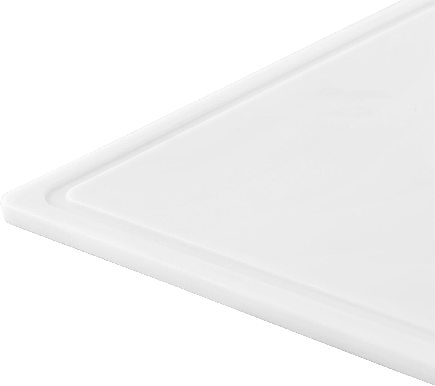 Extra large plastic cutting board, dishwasher-safe, with juice groove, non-slip surface, durable