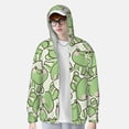 thumbnail image 2 of Kdxio Cute Frog Print Women Men Sun Protection UPF 50+ Jackets Zip Up Long Sleeve Hoodie Hiking Lightweight with Pockets, 2 of 7