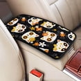 thumbnail image 2 of Bingfone Car Four-Season Universal Armrest Box Mat,Car Armrest Seat Cover Soft Leather Waterproof Armrest Cover Center Console Mat-Cat Skulls And Flowers, 2 of 7