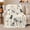 Frenchie Flowers, variant on French Bulldogs with Leaves Hearts and Paw Prints, Playful Graphic Style for Frenchie Lovers, Cute Dog Pattern and Birthday Gift, Cozy Flannel Blanket for Living Room and Bedroom, Home Decor