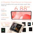 thumbnail image 4 of 6.88-Inch Android Smartphone 5G Cubot X100, 16GB(8 8), 256GB, 5100mAh Battery-Black/Gold, 4 of 7