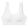 thumbnail image 3 of CFLVAEK Women's Ribbed Sports Bras for Heavy Breasts Comfy Scoop Neck Wirefree Bra Padding Streth Workout Bralette Moisture Wicking Fully Exercise Bralettes, 3 of 3