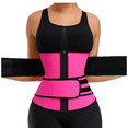 thumbnail image 2 of BESTSKY Waist Trainer for Women,High Compression Gym Belt,Flexible Design Waist Control Gym Belt,5XL,Pink, 2 of 2