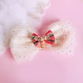 thumbnail image 6 of ZUARFY Big Bow Bell Barrette Gauze Bowknot Hair Clips Christmas Bows Hair Side Clips, 6 of 13