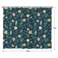 thumbnail image 5 of Pioneer Flower Floral Print Pattern Shower Curtain 84"x72", Bathroom Decorative Shower Curtain Set with 12 Hooks, Waterproof Washable, 5 of 6