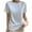 White, variant on Women Blouses Solid Color Crew Neck Short Sleeve Casual Shirt Top Plus Size Womens Tops The Summer I Turned Pretty