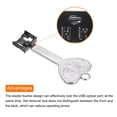 thumbnail image 4 of 15pcs Bloqueador de Puerto USB/Dust Metal Blocker con Llave Codificada, Negro, 4 of 5