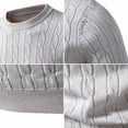 thumbnail image 6 of Smsaxvxz Men's Knit Sweater Slim Fit Crew Neck Long Sleeve Lightweight Pullover Tops Casual Fall Winter Clothing 2026 Gray XL, 6 of 6