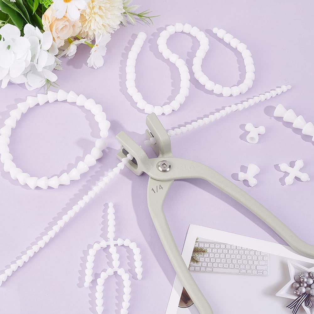 1 Set Alloy Mounting Pliers Alloy Pliers with Gaskets 20mm Height Doll Skeleton Joint Tool Doll Skeleton Installation Pliers Universal Metal Pliers Hand Tools for Handmade Craft Making Doll Making