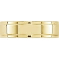 thumbnail image 2 of 10K Yellow Gold 10Ky 6mm Flat With Step Edge Band Size 6.5 Made In United States 1fle060-6.5, 2 of 5